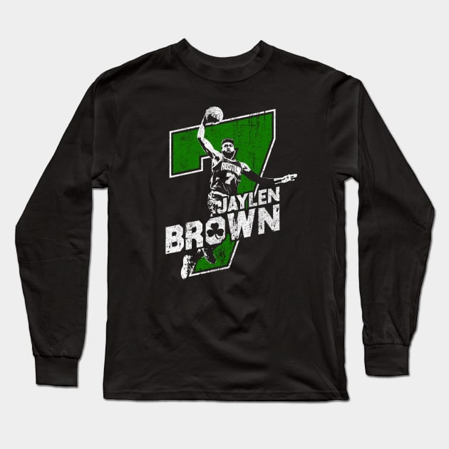 Jaylen Brown Long Sleeve T-Shirt by huckblade